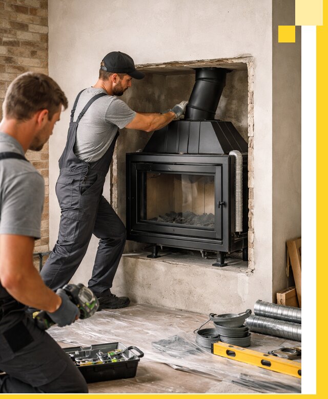 Установка каминных топок в Армавире: монтаж, подключение