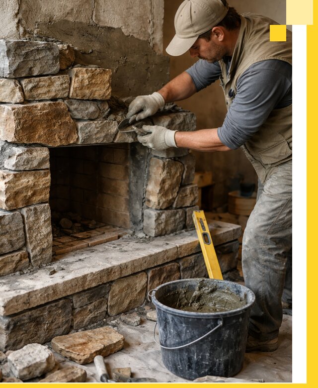 Изготовление и установка каменных каминов под ключ в Армавире