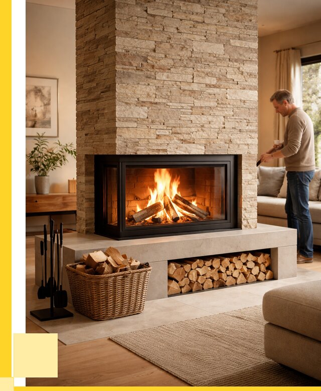 Дровяной камин под ключ в Армавире от 202620 р. | ЭриданРмв