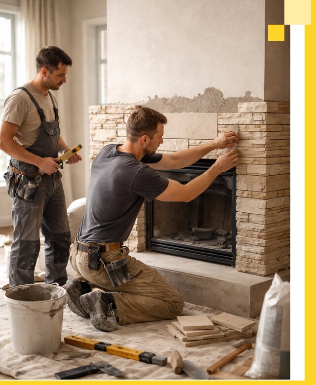 Установка и монтаж каминов для загородного дома в Армавире