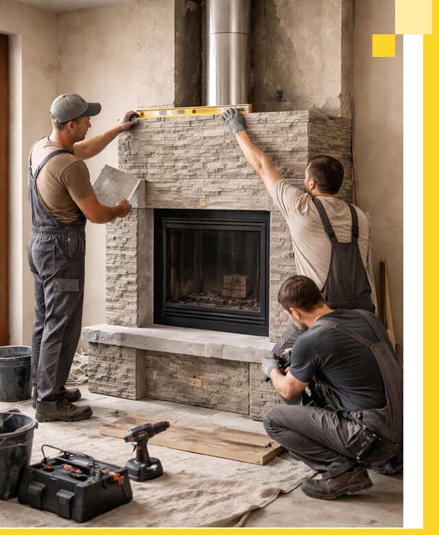 Профессиональный монтаж каминов под ключ в Армавире для дома