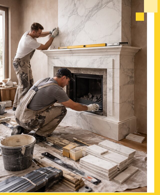 Отделка каминов в Армавире качественные облицовочные работы