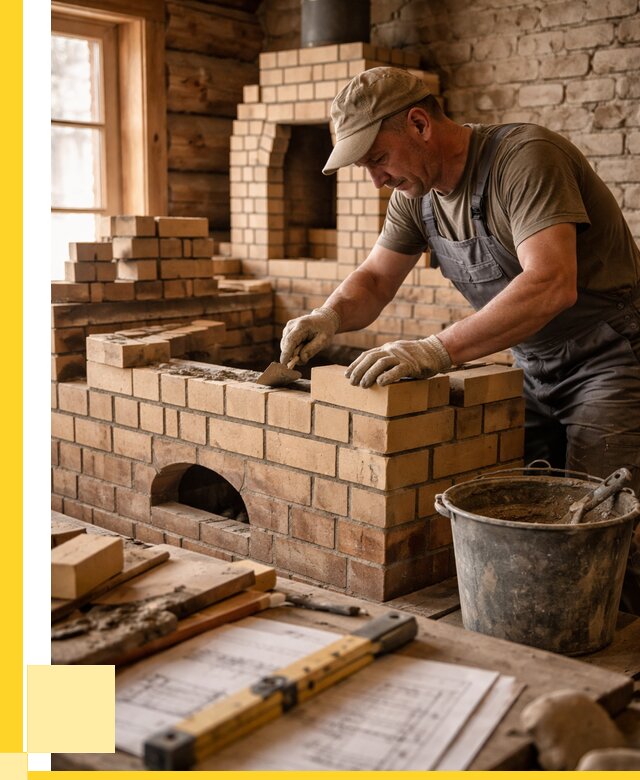 Кладка печей из кирпича в Армавире цены от 30393 р. - ЭриданРмв