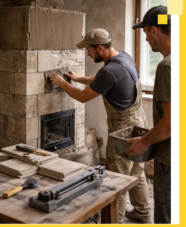 Профессиональная облицовка печей в Армавире: керамика и камень