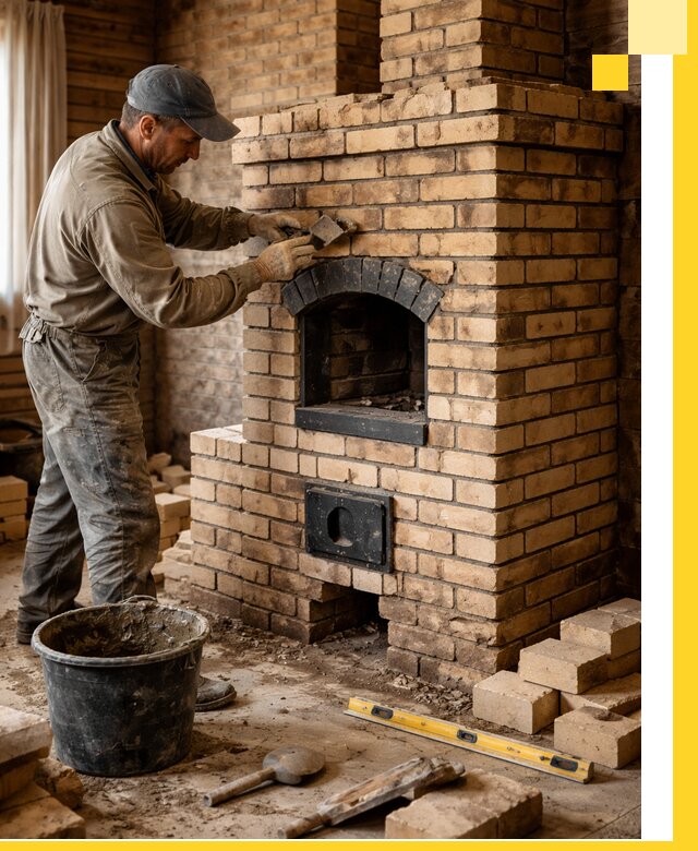 Кирпичные печи под ключ в Армавире: проектирование и кладка