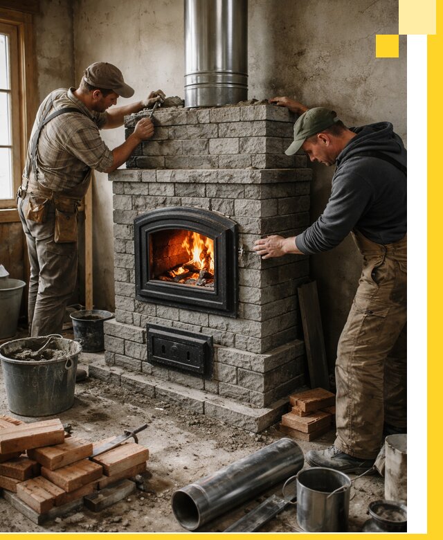 Производство, поставка и монтаж дровяных печей в Армавире