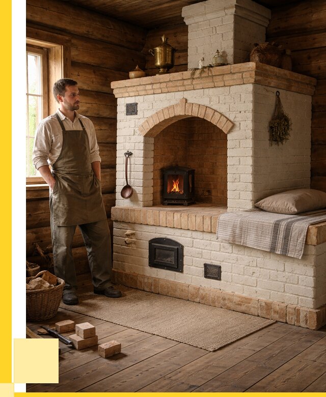 Русские печи с лежанкой под ключ в Армавире от 151965 р. ЭриданРмв