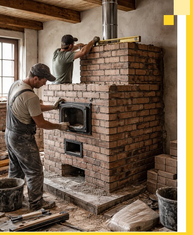 Печи для загородного дома под ключ в Армавире — монтаж и сервис