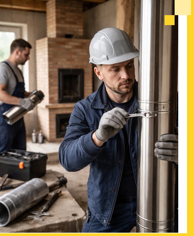 Профессиональный монтаж дымоходов для печей в Армавире