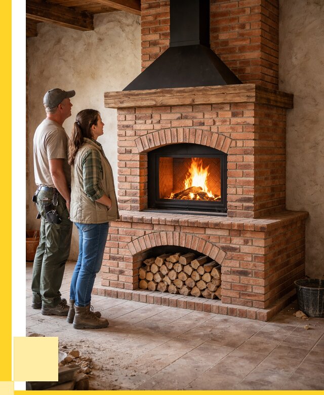 Печи камины из кирпича в Армавире от 121572 р. | ЭриданРмв