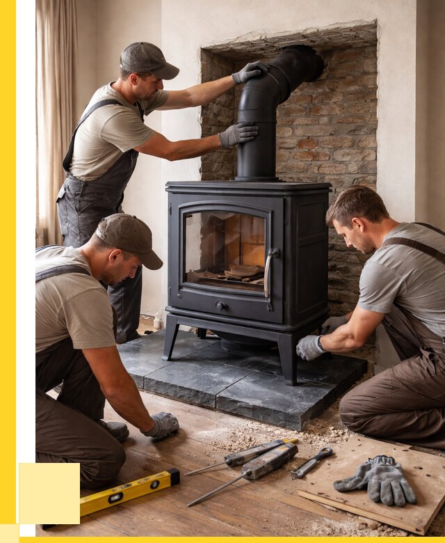 Монтаж печи камина в частном доме в Армавире от 25328 р. | ЭриданРмв
