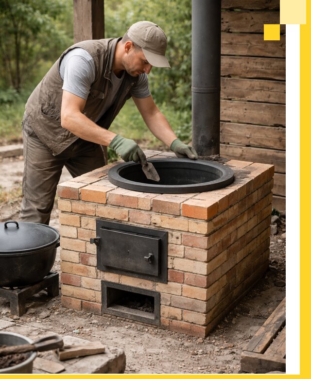 Изготовление и установка печей для казана в Армавире под ключ