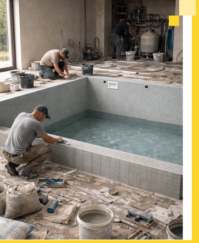 Строительство и монтаж бассейнов в помещении в Армавире