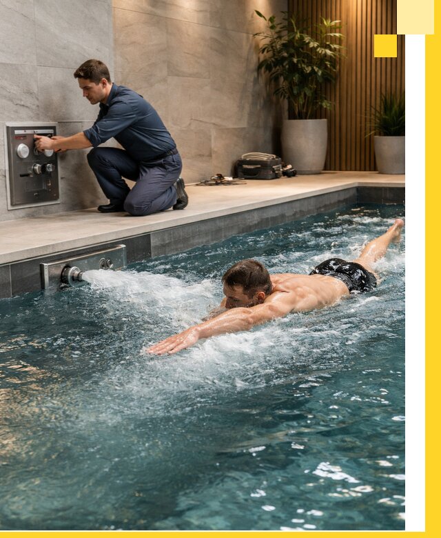 Проектирование и монтаж бассейнов с противотоком в Армавире