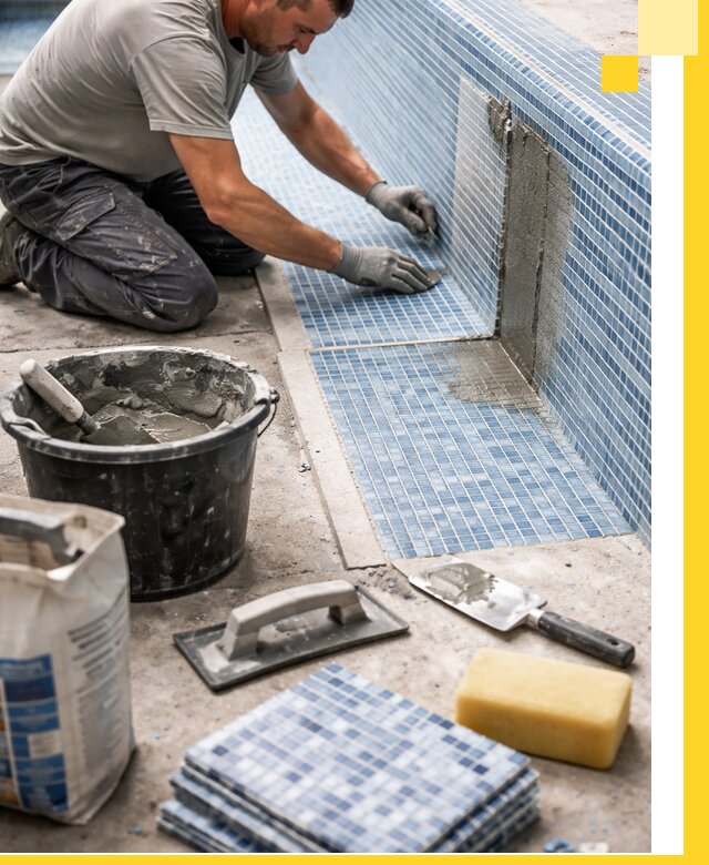 Укладка и ремонт мозаики для бассейнов под ключ в Армавире