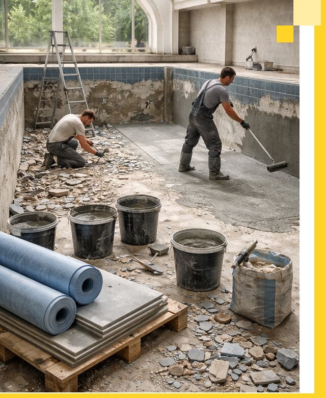 Реконструкция бассейнов в Армавире: ремонт, гидроизоляция