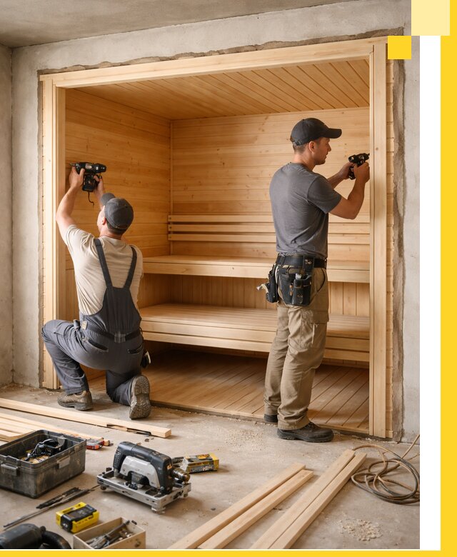 Монтаж саун под ключ в Армавире — проектирование и установка