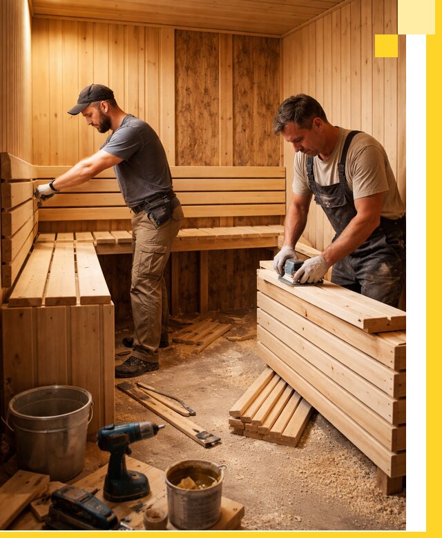 Профессиональный комплексный ремонт саун под ключ в Армавире