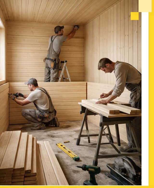 Обшивка саун в Армавире из натуральной древесины под ключ