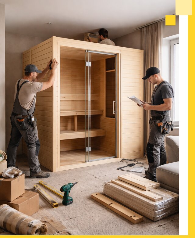 Установка и благоустройство саун в квартире в Армавире