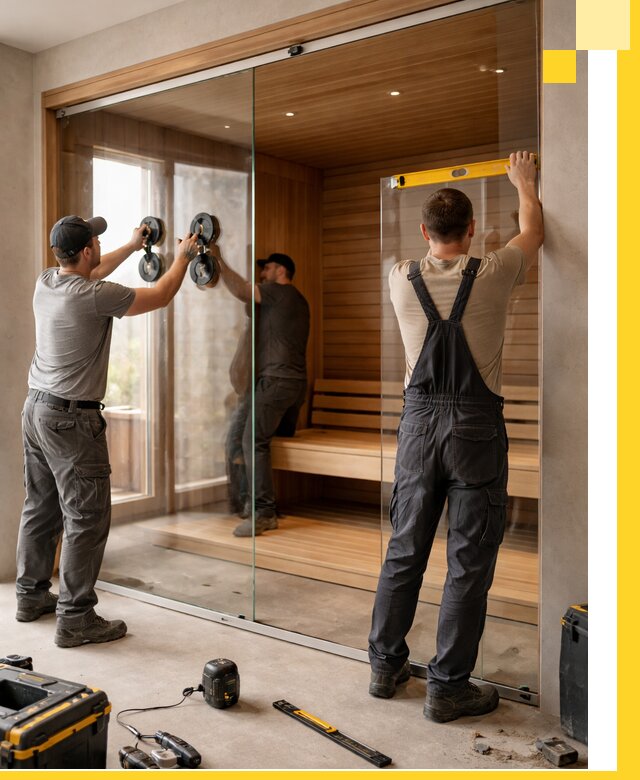 Производство и монтаж стеклянных саун под ключ в Армавире