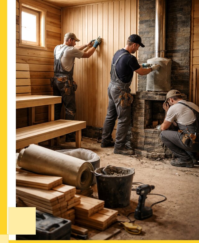 Ремонт бань под ключ в Армавире от 45590 р. | ЭриданРмв