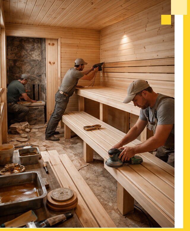 Профессиональная отделка бань в Армавире под ключ, с гарантией