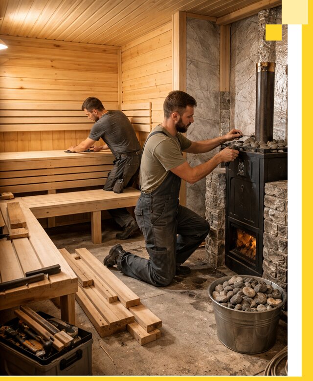 Дизайн и строительство интерьеров бань под ключ в Армавире