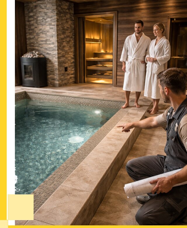 Проект бани с бассейном под ключ в Армавире от 65852 р. | ЭриданРмв