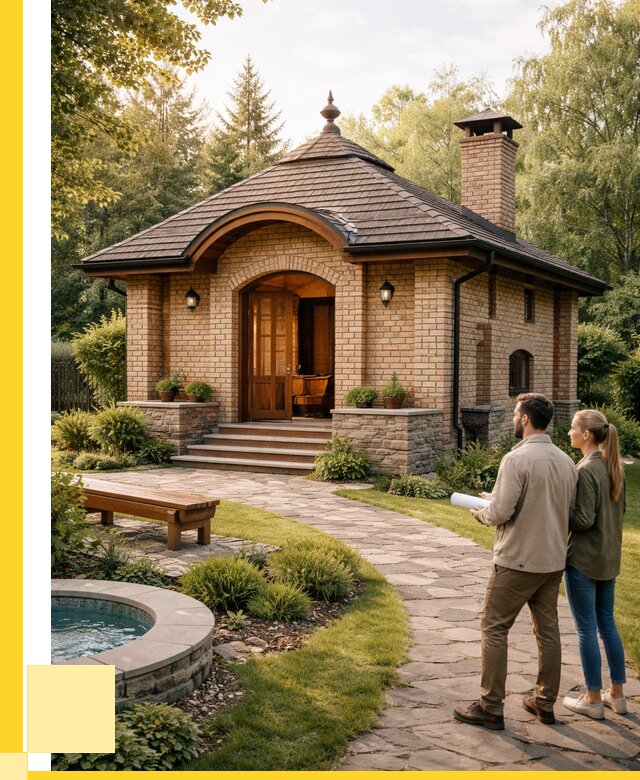 Проект кирпичной бани в Армавире от 30393 р. | ЭриданРмв