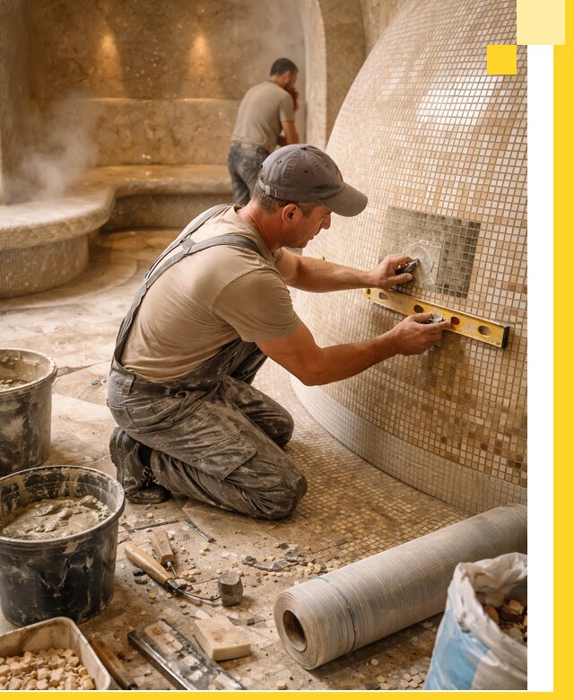 Хамам под ключ в Армавире: проектирование, строительство, отделка