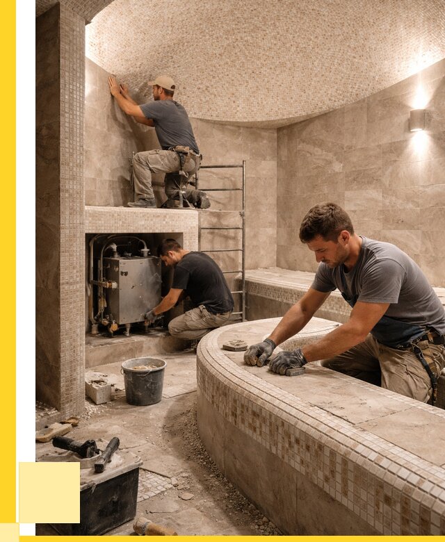 Монтаж хамамов под ключ в Армавире от 253275 р. ЭриданРмв