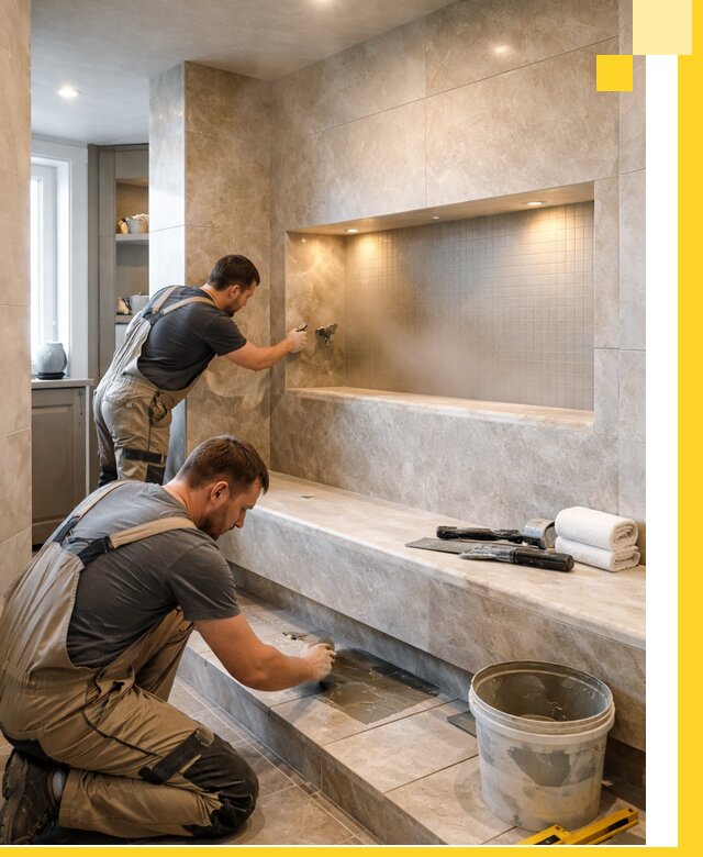 Профессиональное строительство хамама в квартире в Армавире