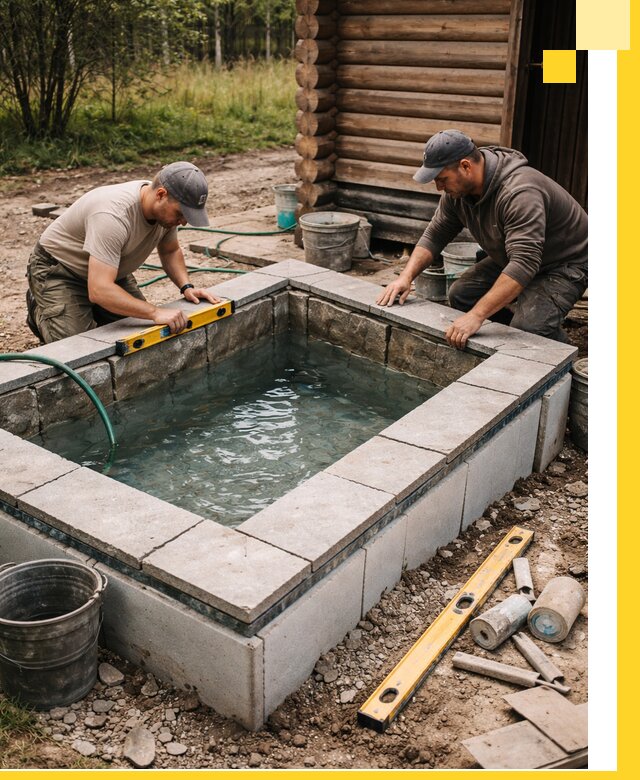 Изготовление и установка холодных купелей под ключ в Армавире